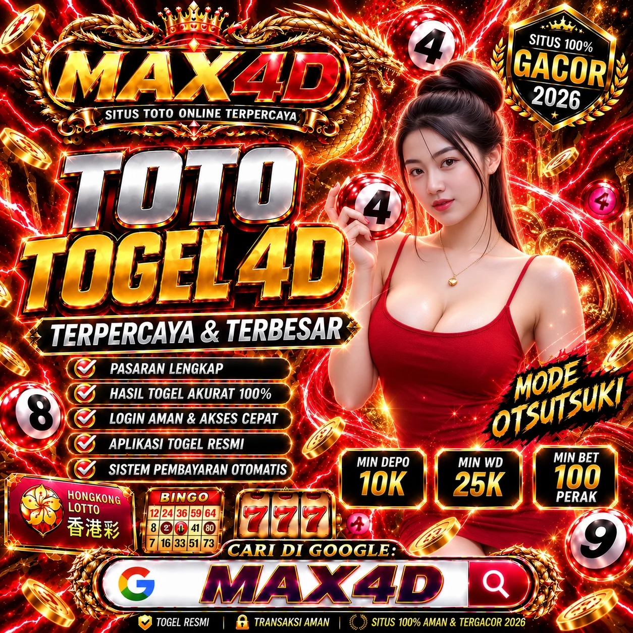 TOTO TOGEL MAX4D 🌟 Jalur Pendaftaran Situs Toto 4D Resmi & Link Bandar Toto Togel Online Terpopuler Di Indonesia